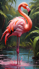 Fototapeta premium Flamingo