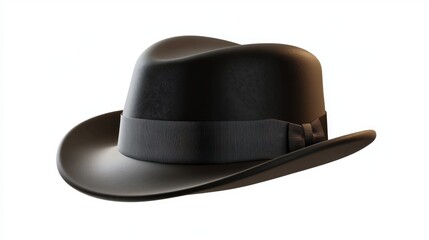 Stylish 3D Fedora Hat Illustration. An Iconic Headgear Representing Culture and Fashion in a Classic Style