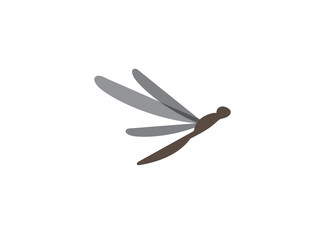 Dragonfly Insect logo design illustration