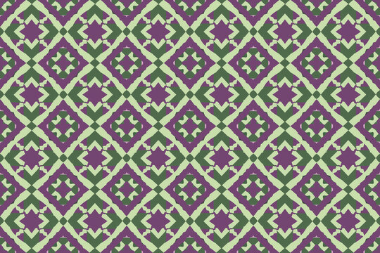 Green and purple seamless lattice pattern wallpaper background
