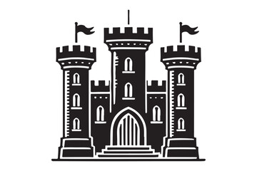 medieval castle silhouette