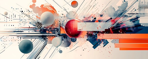 Software and web development programming concept, focusing on abstract programming visuals and modern tech design