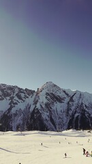 Austrian Alps from skiing resort 