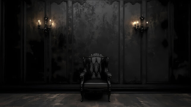 A dark gothic horror theme wall background. gothic. illustration. Gothic Horror. Illustration