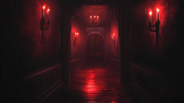 A dark gothic horror theme wall background. gothic. illustration. Gothic Horror. Illustration