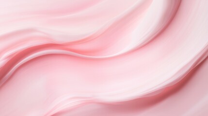 Fototapeta premium Abstract Pink Swirls: A close-up, abstract texture of smooth, silky pink swirls. Ideal for backgrounds, product mockups, and beauty concepts.
