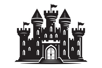 medieval castle silhouette