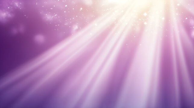 Glowing light with purple and pink rays in soft abstract background