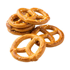 Pretzels in isolate background