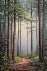 Fototapeta premium morning in the forest