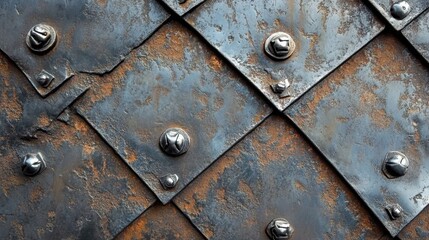  Industrial textured metal surface with weathered, tarnished finish ideal for backgrounds and design projects.
