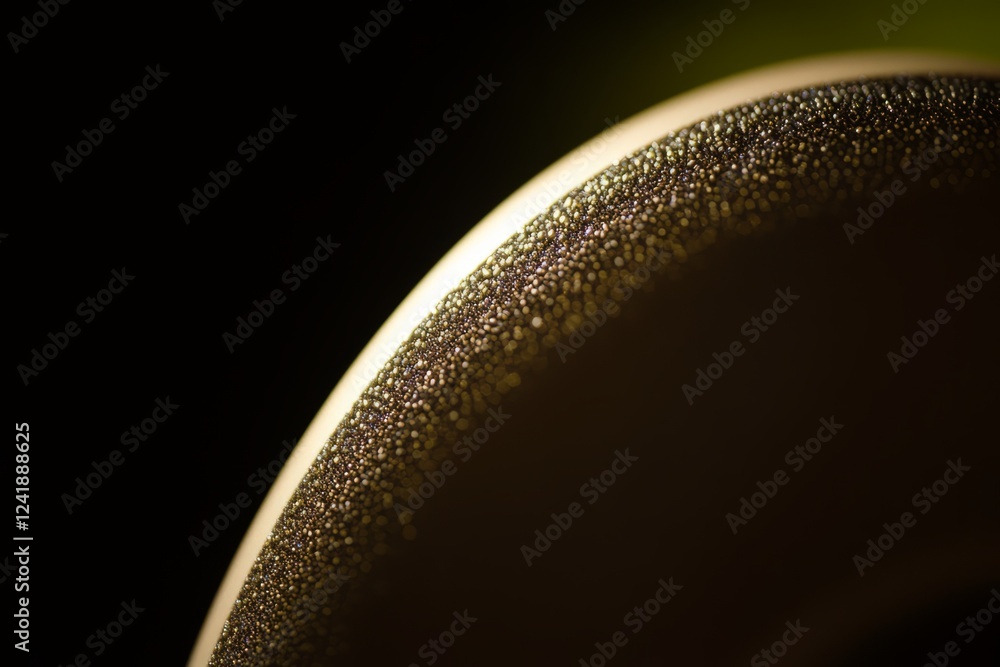Poster close-up of textured surface illuminated by soft light showcasing intricate details and patterns