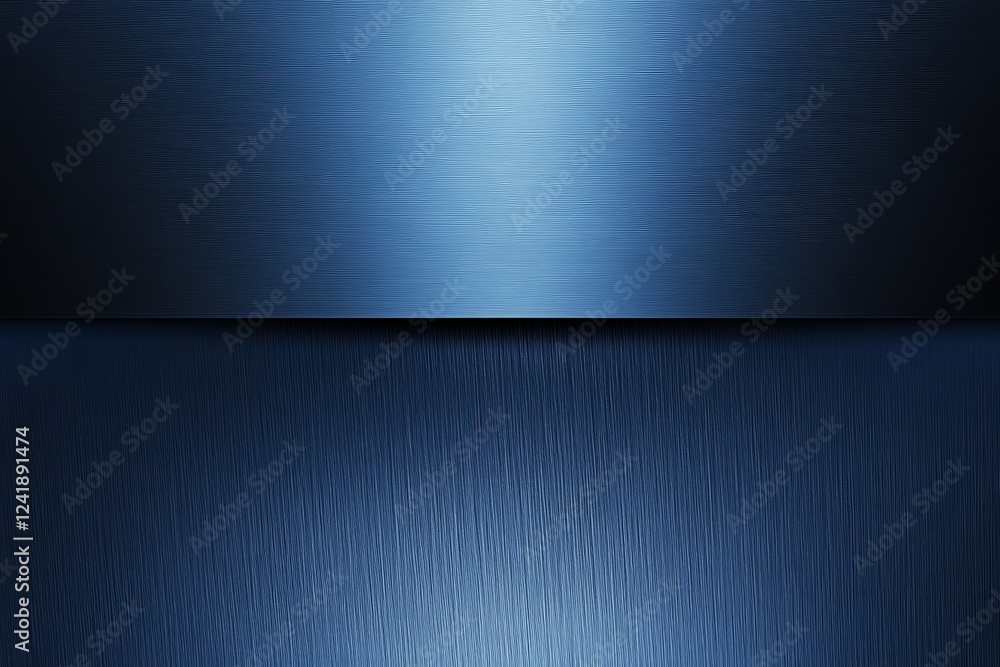Aufkleber dark blue metallic surface with a textured gradient in a modern design setting