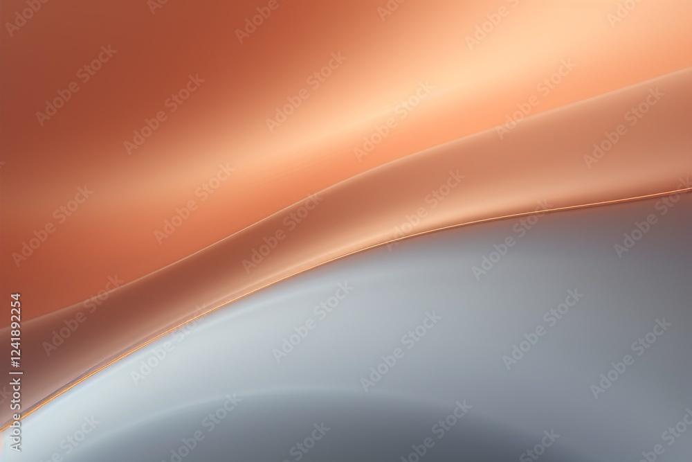 Poster smooth layered fabric texture showcasing warm and cool colors in an abstract composition