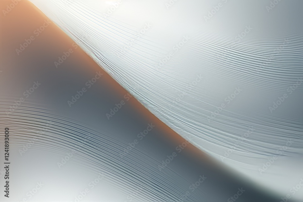 Poster calm abstract lines flowing gracefully in soft colors and textures at dawn in a serene atmosphere