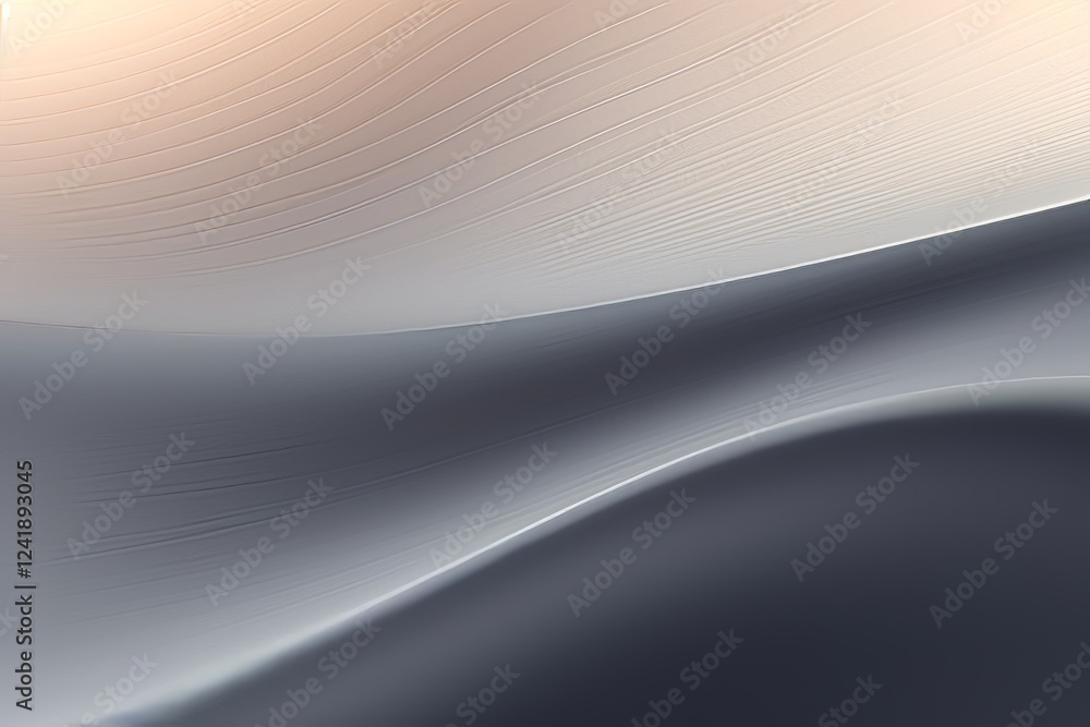 Poster captivating flow of smooth abstract lines in subtle shades created by natural light