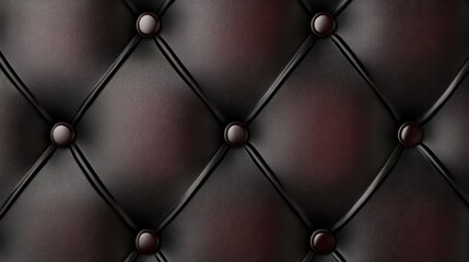 Fototapeta premium Brown Classic fabric texture designed for furniture. Button leather fabric texture. Velvet furniture leather background. 