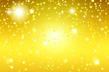 Sparkling golden background with shimmering stars and lights creating a festive and cheerful atmosphere