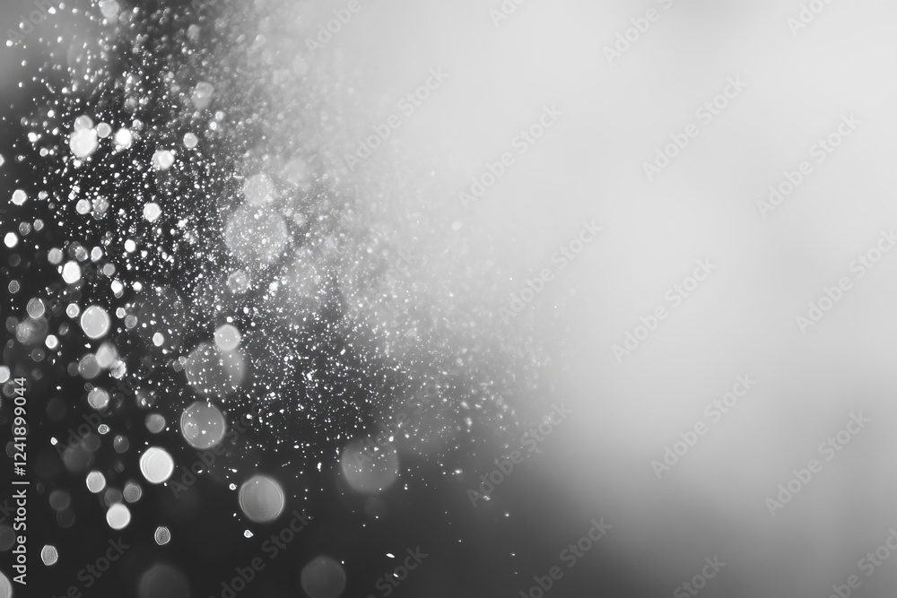 Poster soft glimmers of light scatter across a dark background, creating an ethereal and calming atmosphere