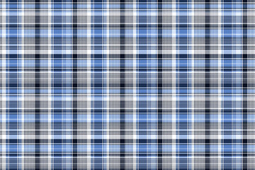 Seamless blue and gray Scottish tartan pattern wallpaper background