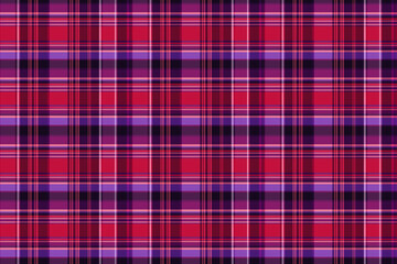 Seamless red and purple Scottish tartan pattern wallpaper background