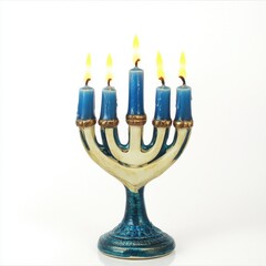 Fototapeta premium Hanukkah Candle Holder