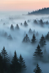 sunrise in the mountains