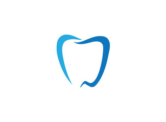 Teeth care symbol for dentist clinic logo design  illustration
