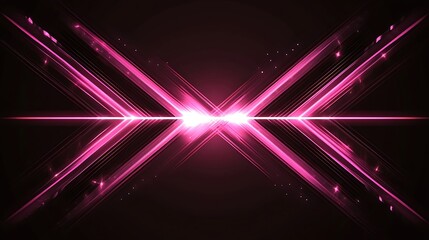 Obraz premium Pink light streaks, dark background, abstract design, website banner