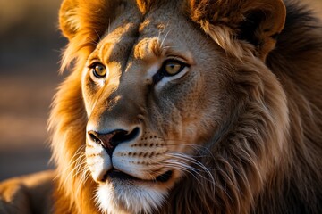 Naklejka premium portrait of a lion