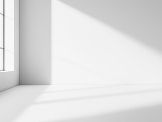 Bright Minimalist Room with Large Window