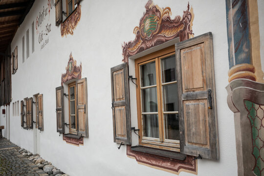 House painting in Krun, Bavaria, Germany
