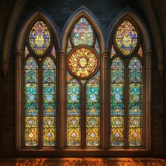 Fototapeta premium Majestic stained-glass window