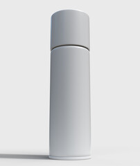 white spray can, bottom view