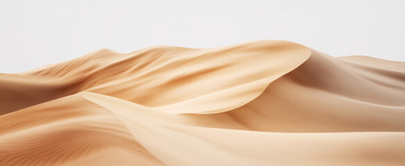 Obraz premium Golden sand dunes with smooth wind-sculpted curves
