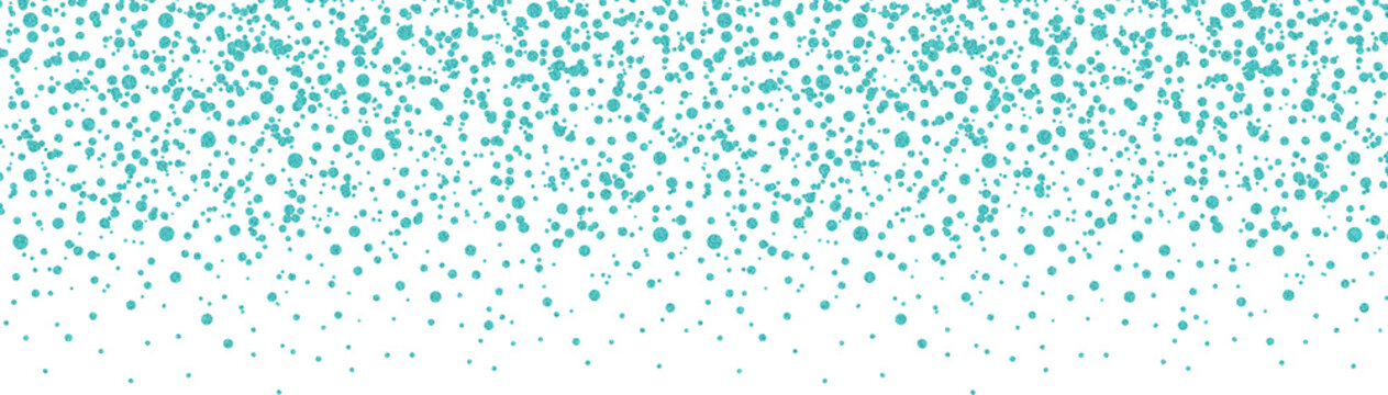 Teal foil confetti border overlay, turquoise rhinestone diamond glitter confetti transparent background png