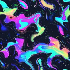 Obraz premium Abstract Neon Liquid Marble Texture Background