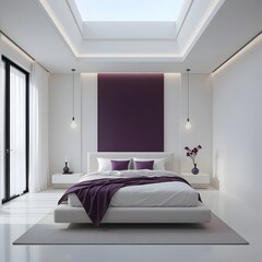 Elegante dormitorio de una casa de lujo