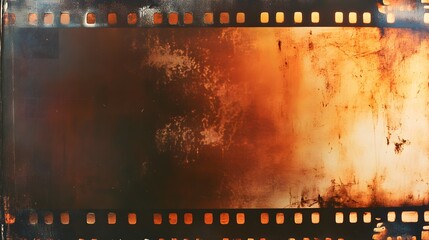 Film burn overlay texture with vintage cinematic light leaks and distressed retro analog film effect.