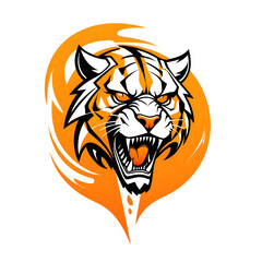 Fototapeta premium tiger head vector illustration