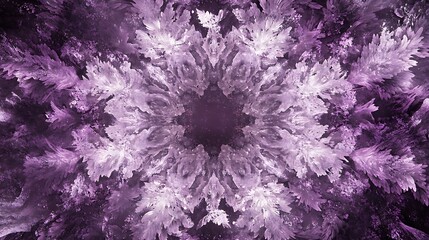 Fototapeta premium Purple fractal floral pattern background