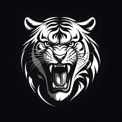 tiger head silhouette