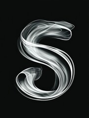 Stylized S on Black Background