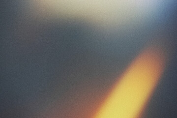 Golden flames light leak on black background.