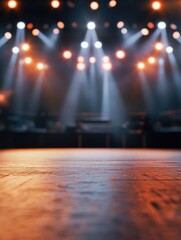 Performance Stage with Microphones