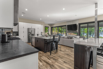 beautiful luxury mansion home kitchen dining room modern decor