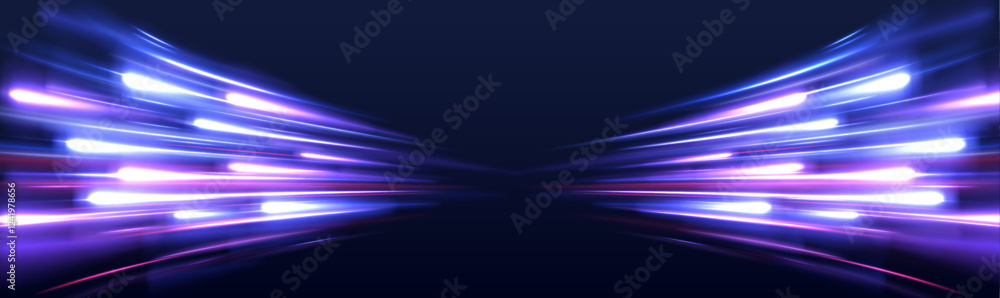 Poster panoramic high speed technology concept, light abstract background. abstract background rotational b