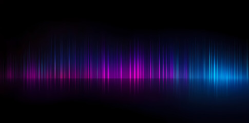 Abstract background with blue and purple circuit board lines glowing in the dark. Digital technology concept banner design. Vector illustration of a futuristic electronic system