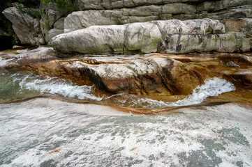 Forest and stream of Baima Grand Canyon, Heavenly Village, Lu 'an, Anhui, China