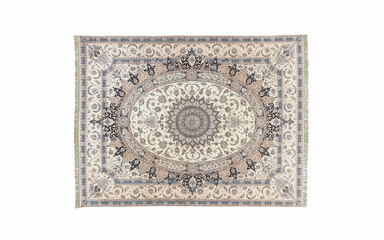 3d render carpet isolated top view ornament arabic 